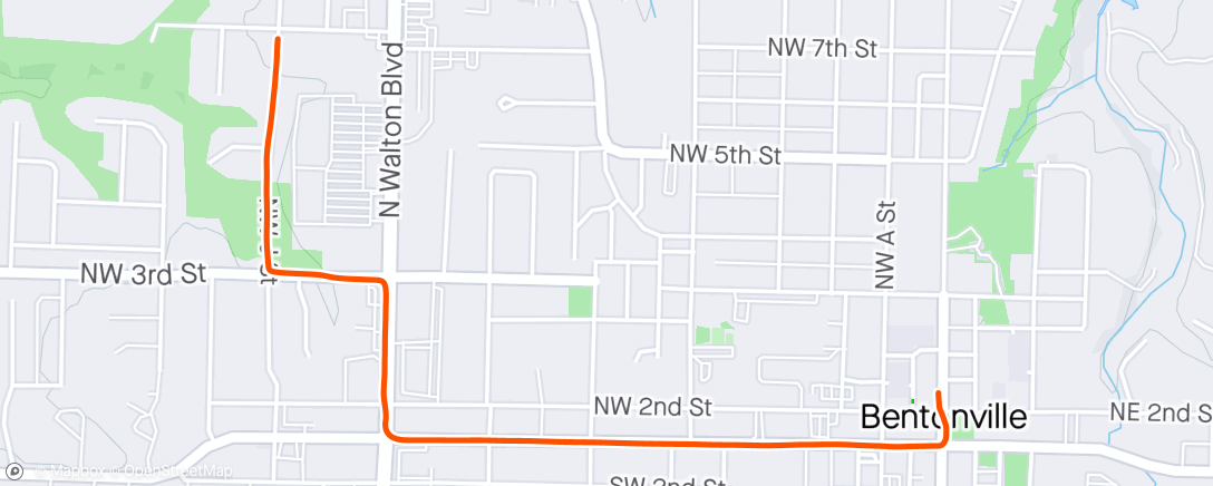 Map of the activity, Morning Ride