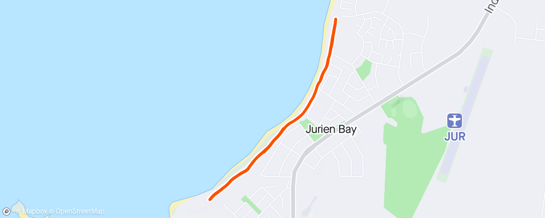 Map of the activity, Jurien Foreshore Parkrun #60 🏃‍♀️