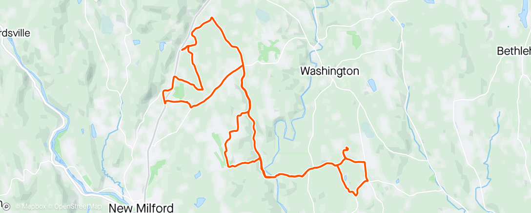 Map of the activity, FRIDAY NIGHT Gravel Ride