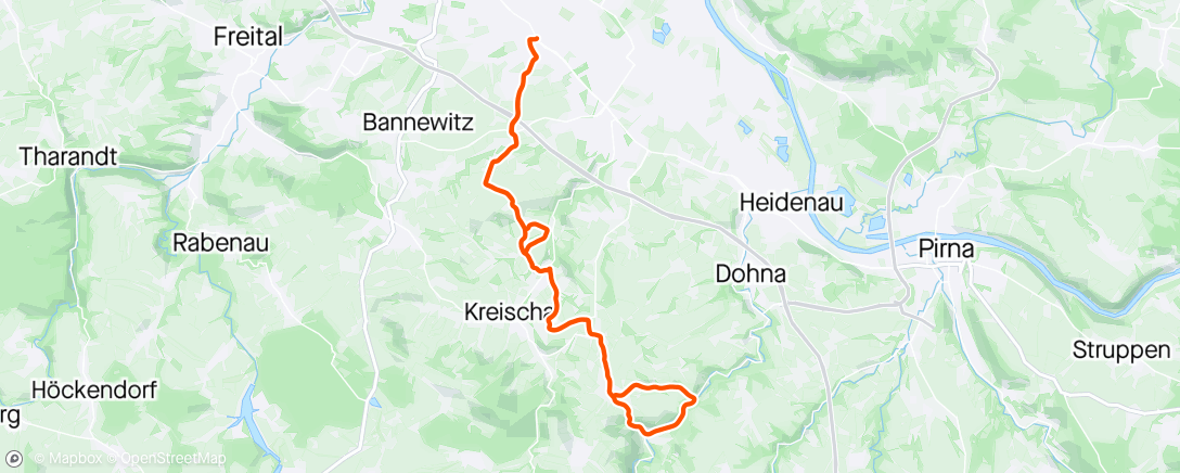 Map of the activity, Bergsprints