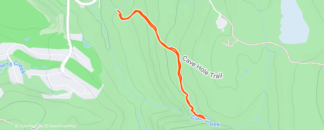Map of the activity, Lunch Run