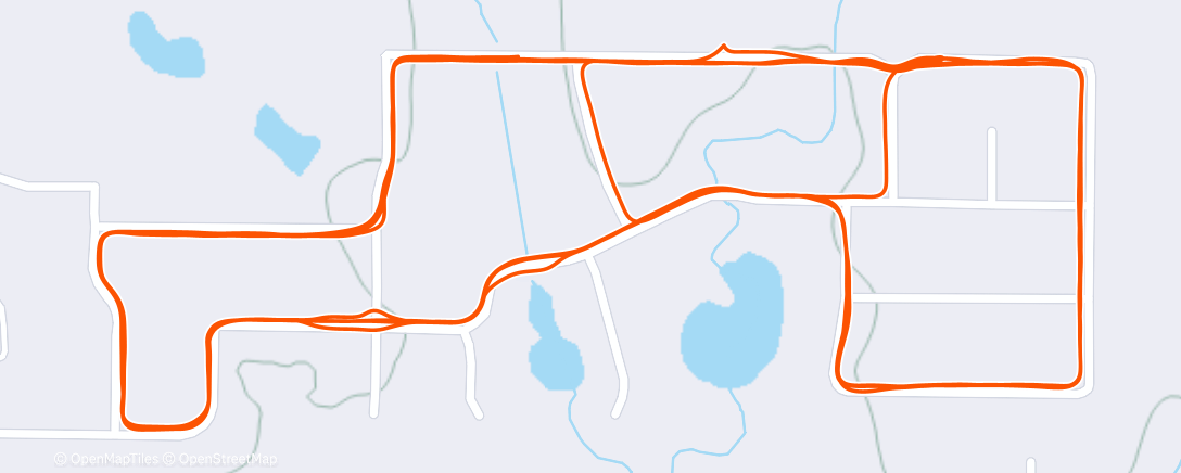 Map of the activity, Morning Run