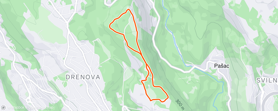 Map of the activity, Morning Hike