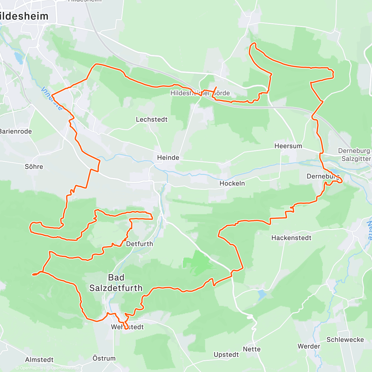 Mapa de la actividad (10. SuMeMa - Südkreis-Meilen-Marathon - 69k)