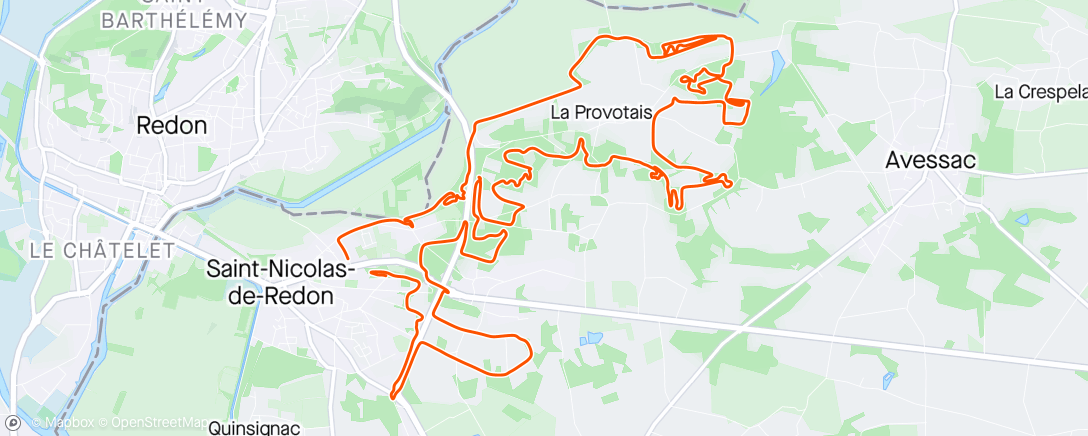 Map of the activity, Rando Saint-Nicolas-de-Redon avec le fiston