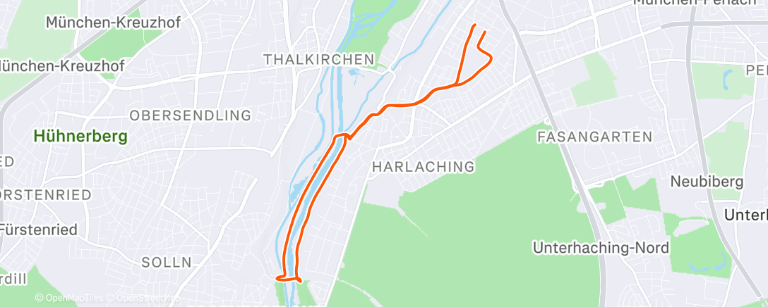 Map of the activity, Lunch Run