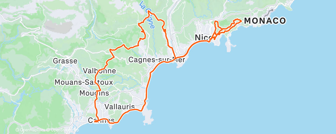Map of the activity, Sortie Niçoise à la découverte du col d’Eze 👌