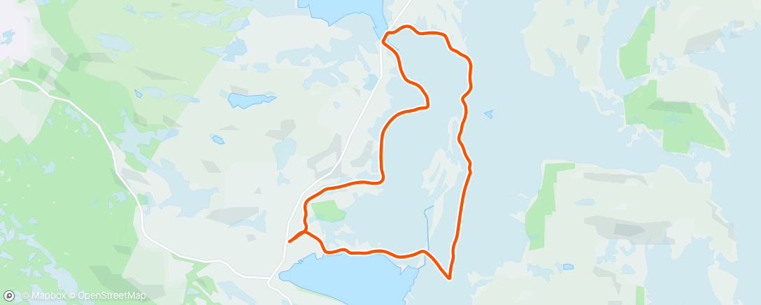 Map of the activity, Benstrekk i tåka