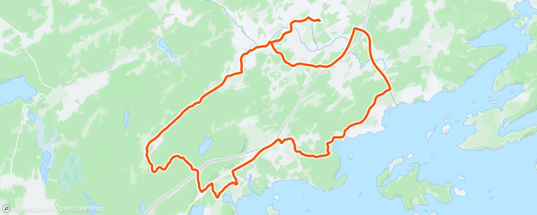 Map of the activity, Sväng med graveln