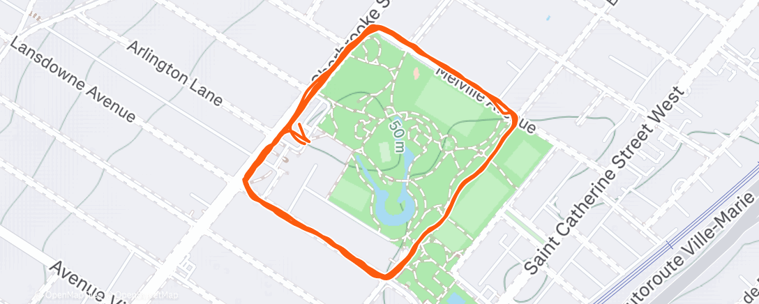 Map of the activity, Couple o’loops of the park