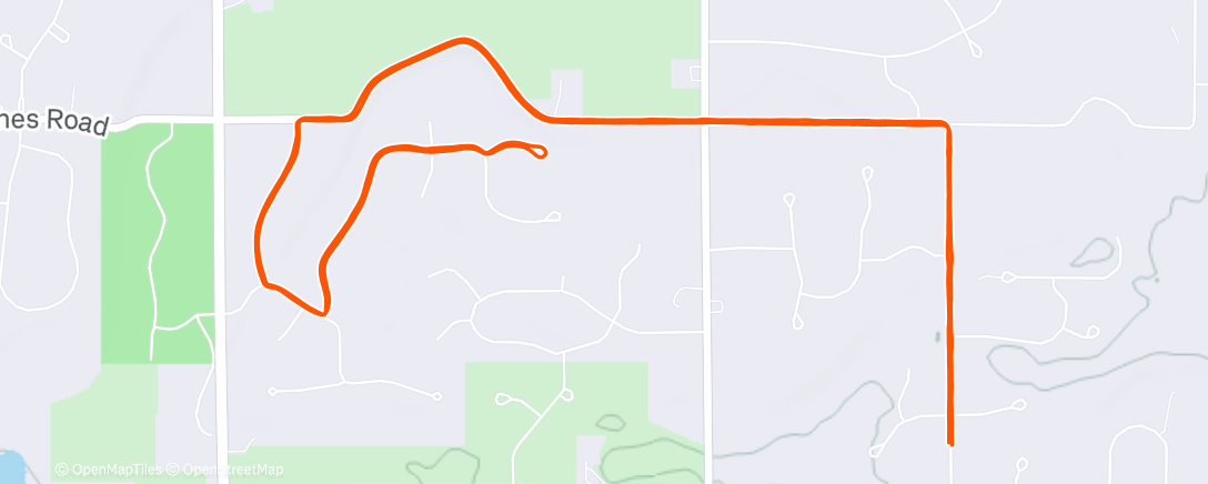 Map of the activity, Christmas Running Date 🎄