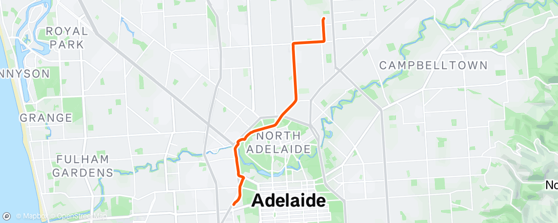 Map of the activity, Afternoon Ride