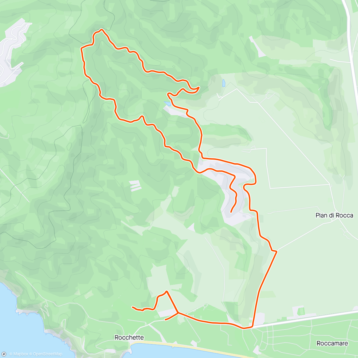 活动地图，Castiglione della Pescaia Mountainbiken II