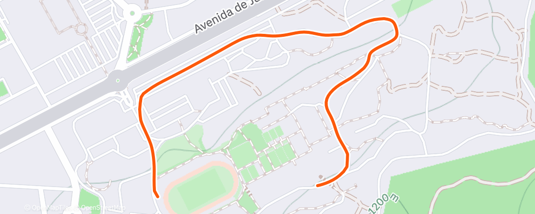 Map of the activity, Carrera de Navidad ENP