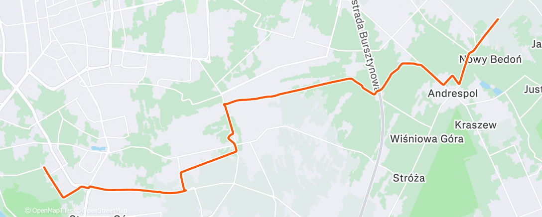 Map of the activity, Morning Ride