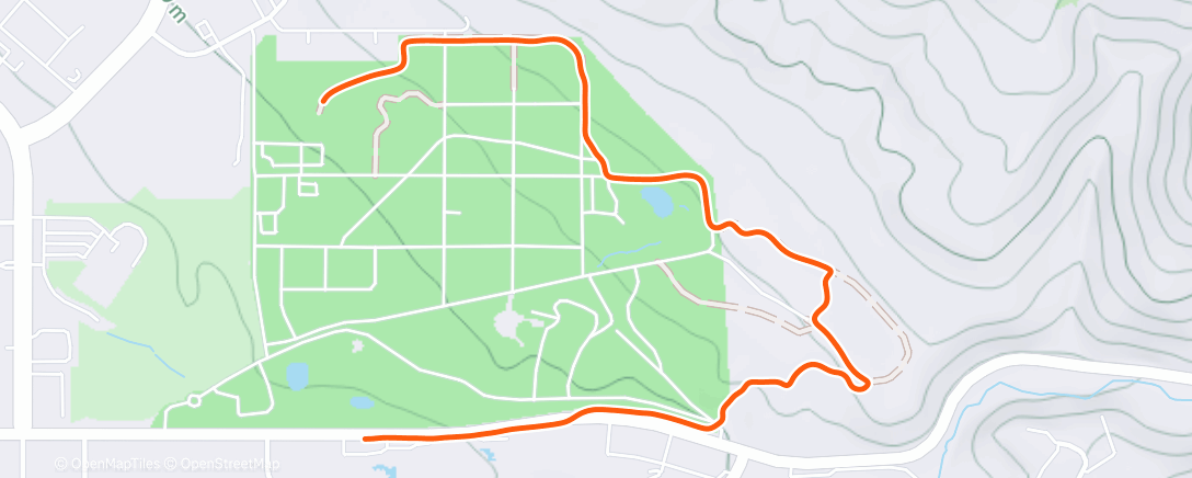 Mappa dell'attività Evening Trail Run