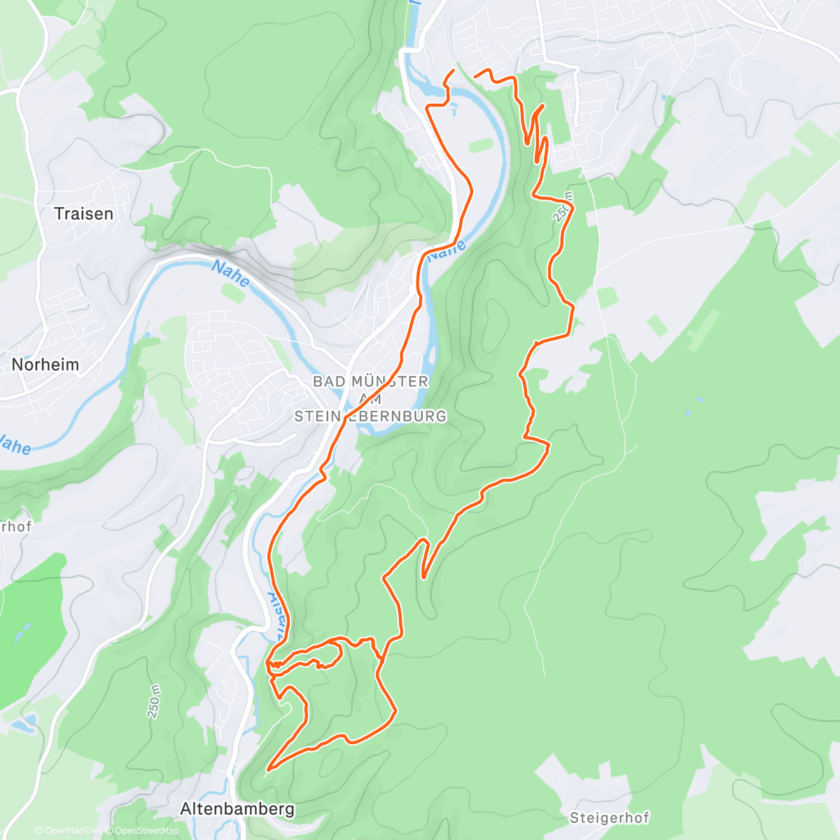 Map of the activity, Afternoon E-Mountain Bike Ride