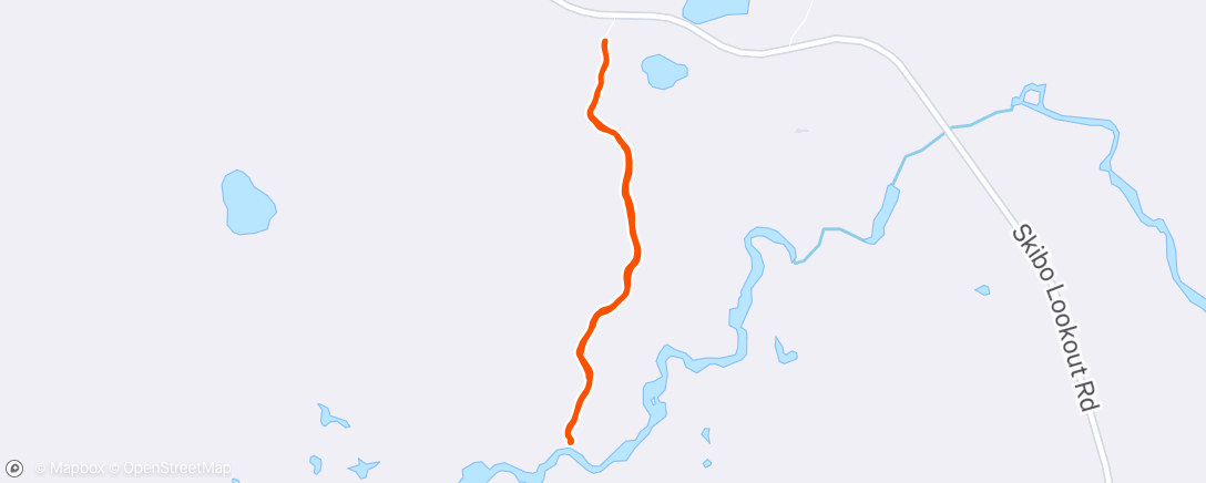 Map of the activity, Morning Run