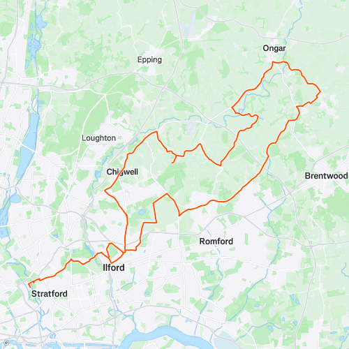 Cycle Yourself Better - London (Long) | 84.2 Km Road Cycling Route On ...