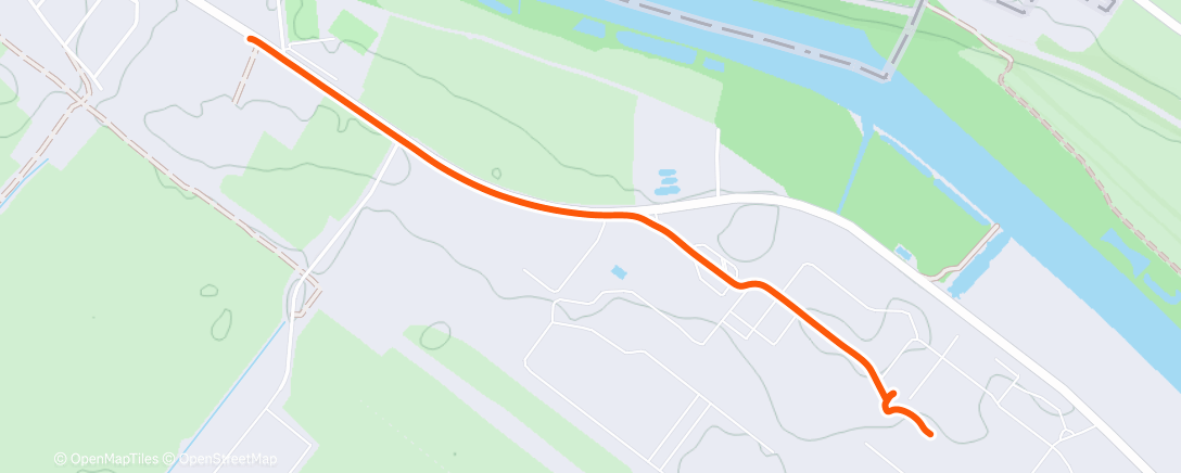 Map of the activity, Afternoon Walk