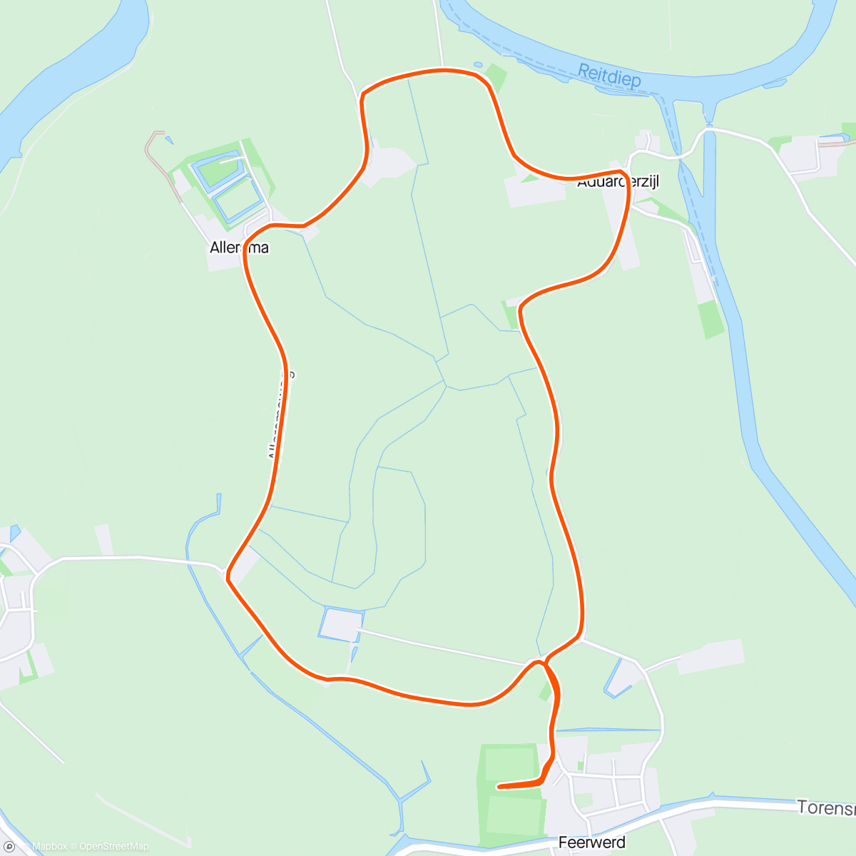 「Dikke Tien - 5 km run 🥈」活動的地圖