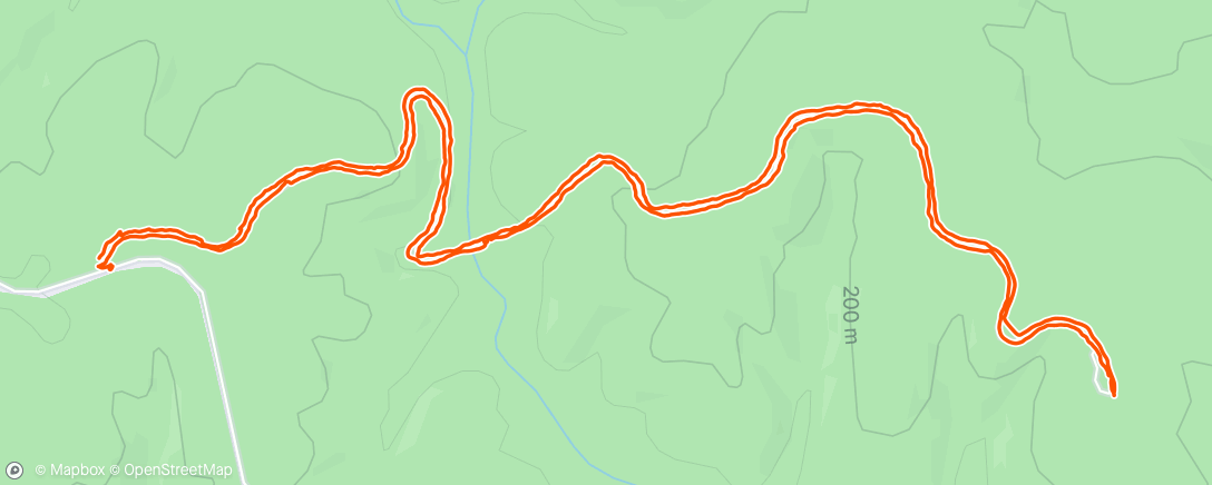 Map of the activity, Afternoon Hike