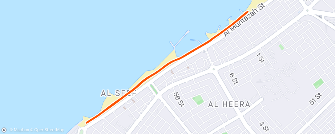 Map of the activity, Morning Run # 61.