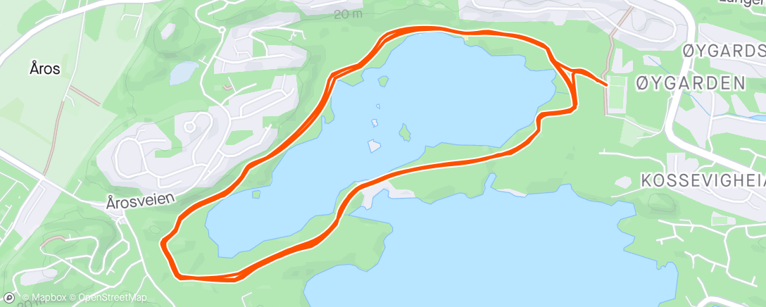 Map of the activity, 3 x Kvennå
