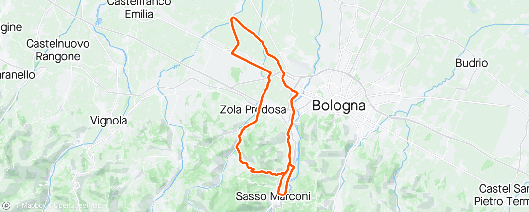 Map of the activity, Giro mattutino