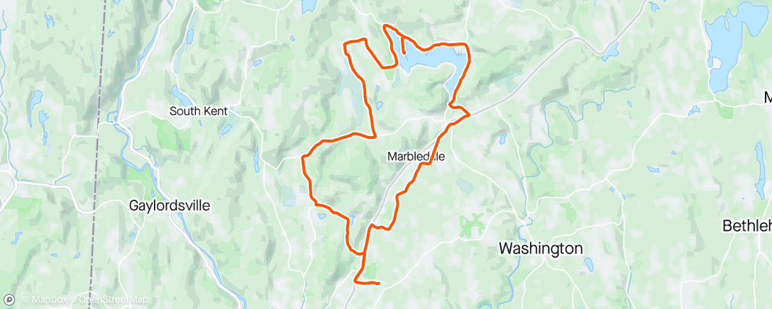 Map of the activity, OAKMF1 Ride