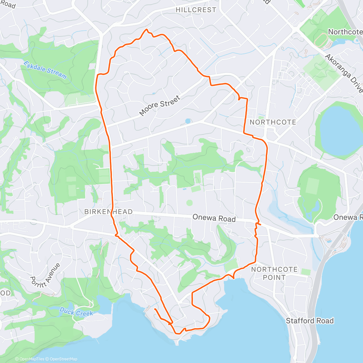 Map of the activity, Bimble through the ‘burbs