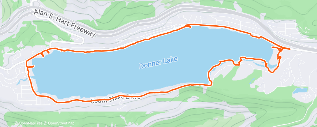Map of the activity, Donner Lake