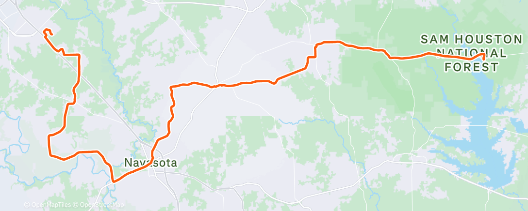 Map of the activity, Morning Ride