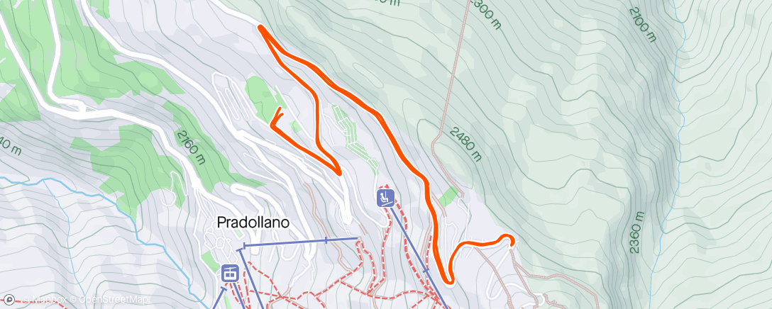 Map of the activity, Día 16 TC Sierra Nevada