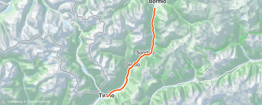 Map of the activity, ROUVY - Bormio to Tirano | Italy