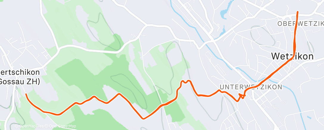 Map of the activity, Morning Trail Run