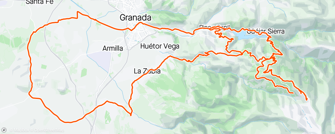Map of the activity, Sierra Dia 5