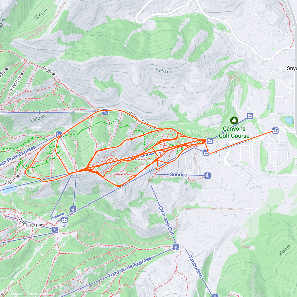 Map of the activity, season finale