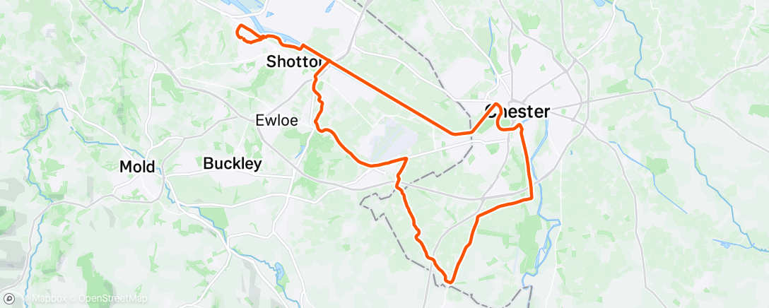 Map of the activity, Morning Ride