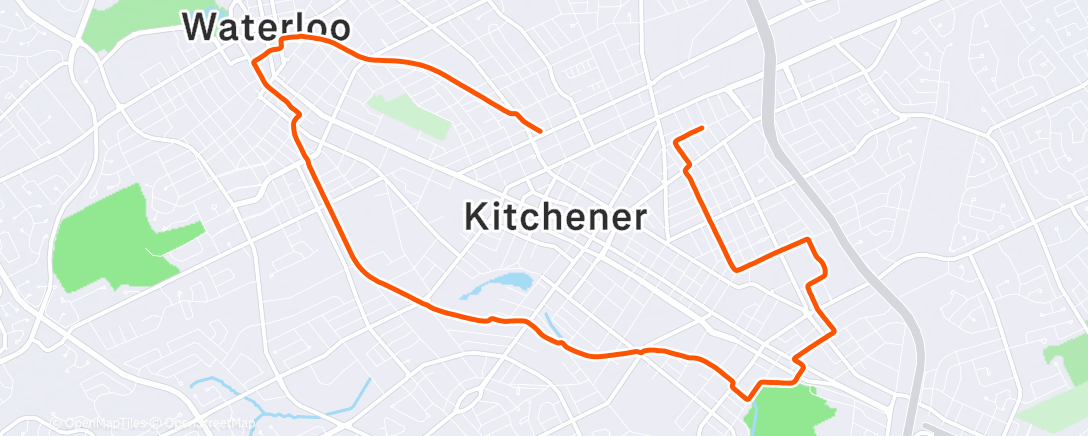 Map of the activity, Merry Christmas 🎄 morning run (part 2)