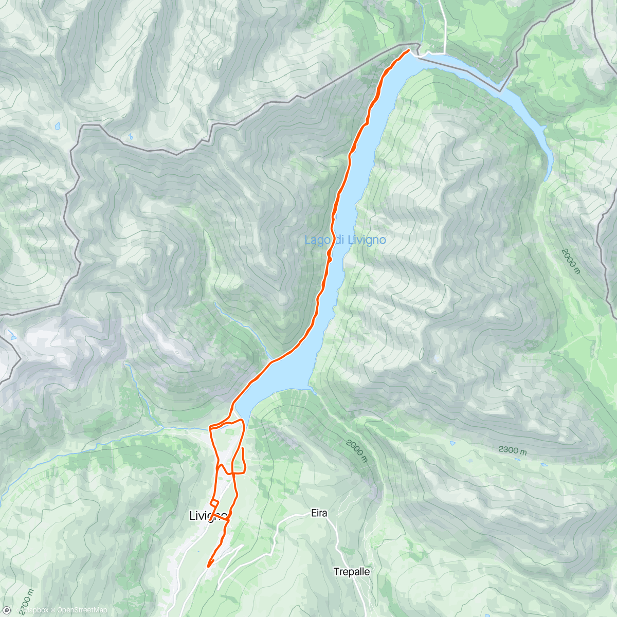 Map of the activity, Restday 2