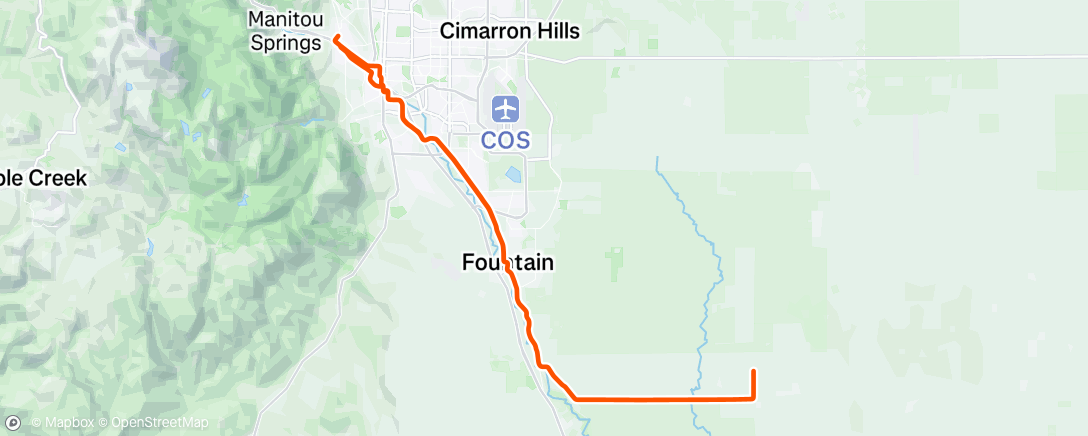 Map of the activity, Morning Ride