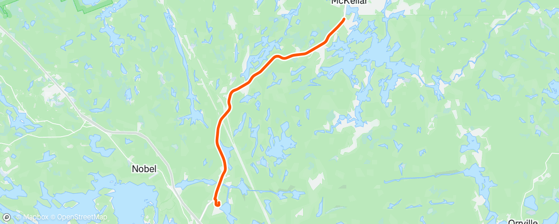 Map of the activity, Morning Ride