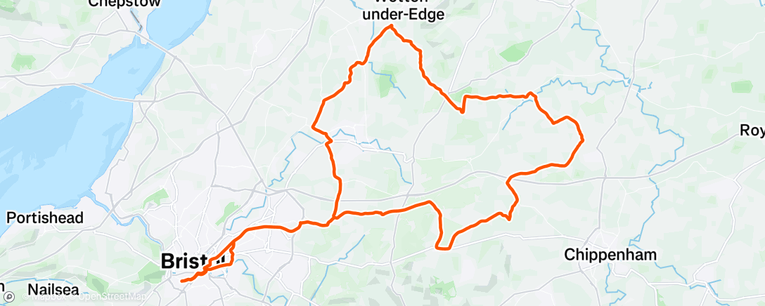 Map of the activity, Always sunny on a Friday Hart's ride