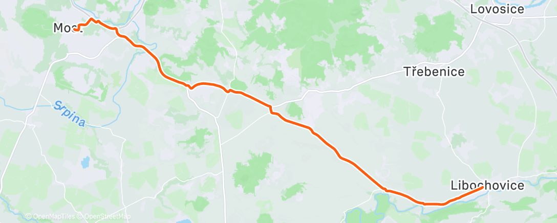 Map of the activity, Morning Ride