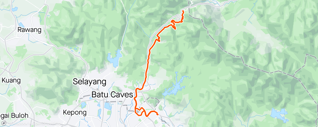 Map of the activity, Genting Sempah