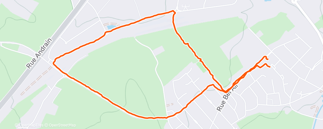 Map of the activity, Marche dans l'après-midi