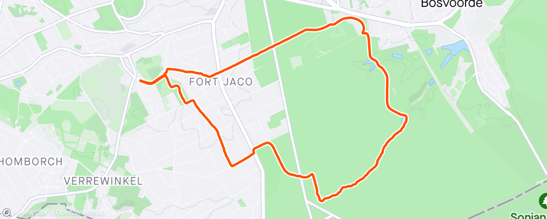Mapa da atividade, R041 Morning Run / N. Walking