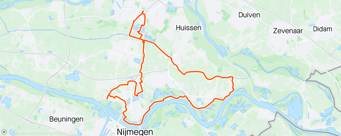 Map of the activity, Gravelbike ride Waal en Linge 🌞🚵🏾‍♂️🇳🇱