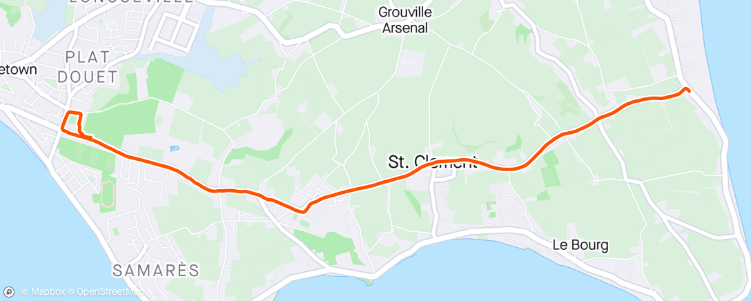 Map of the activity, C25K W7 R1 - few weeks off…!! And it hurt.